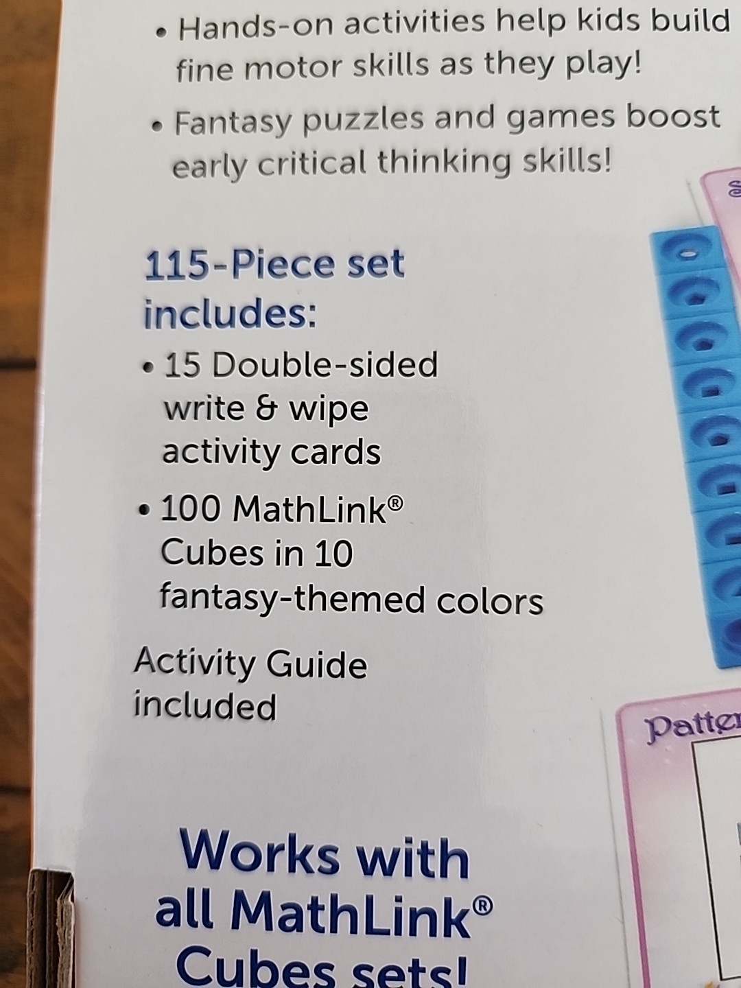 Learning Resources MathLink Cubes Play Learn Activity Set 115 Piece Ages 5+ STEM