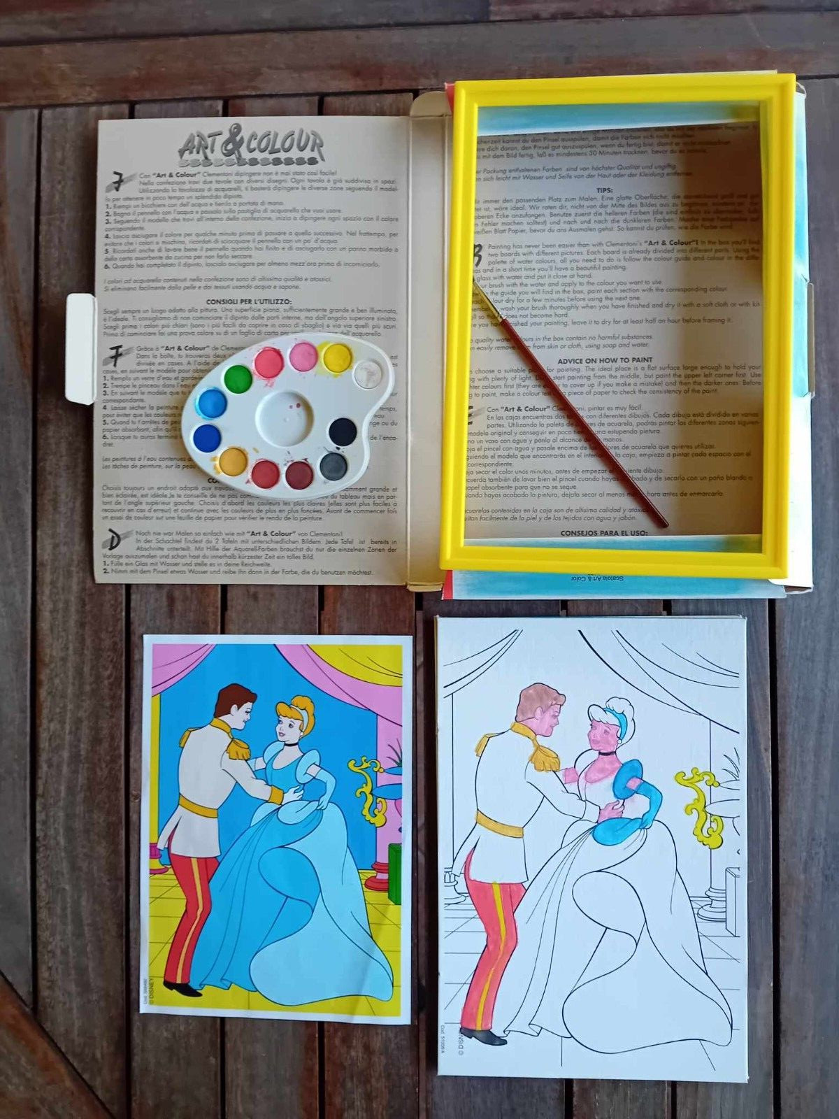 Art & Colour – Clementoni – Disney – 90s – Used.
