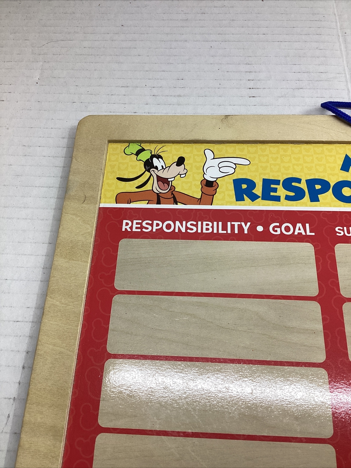 Melissa & Doug Disney My Magnetic Responsibility Chart (Pre-owned) BOARD ONLY