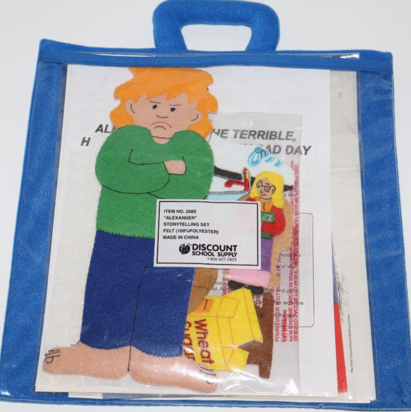 Alexander Horrible Terrible No Good Very Bad Day Felt Storytelling Kit Book Set