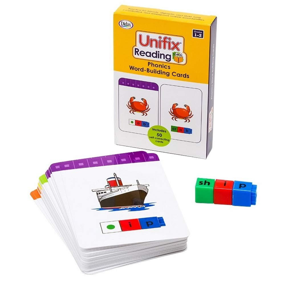 Didax Unifix Reading: Phonics Word-Building Cards