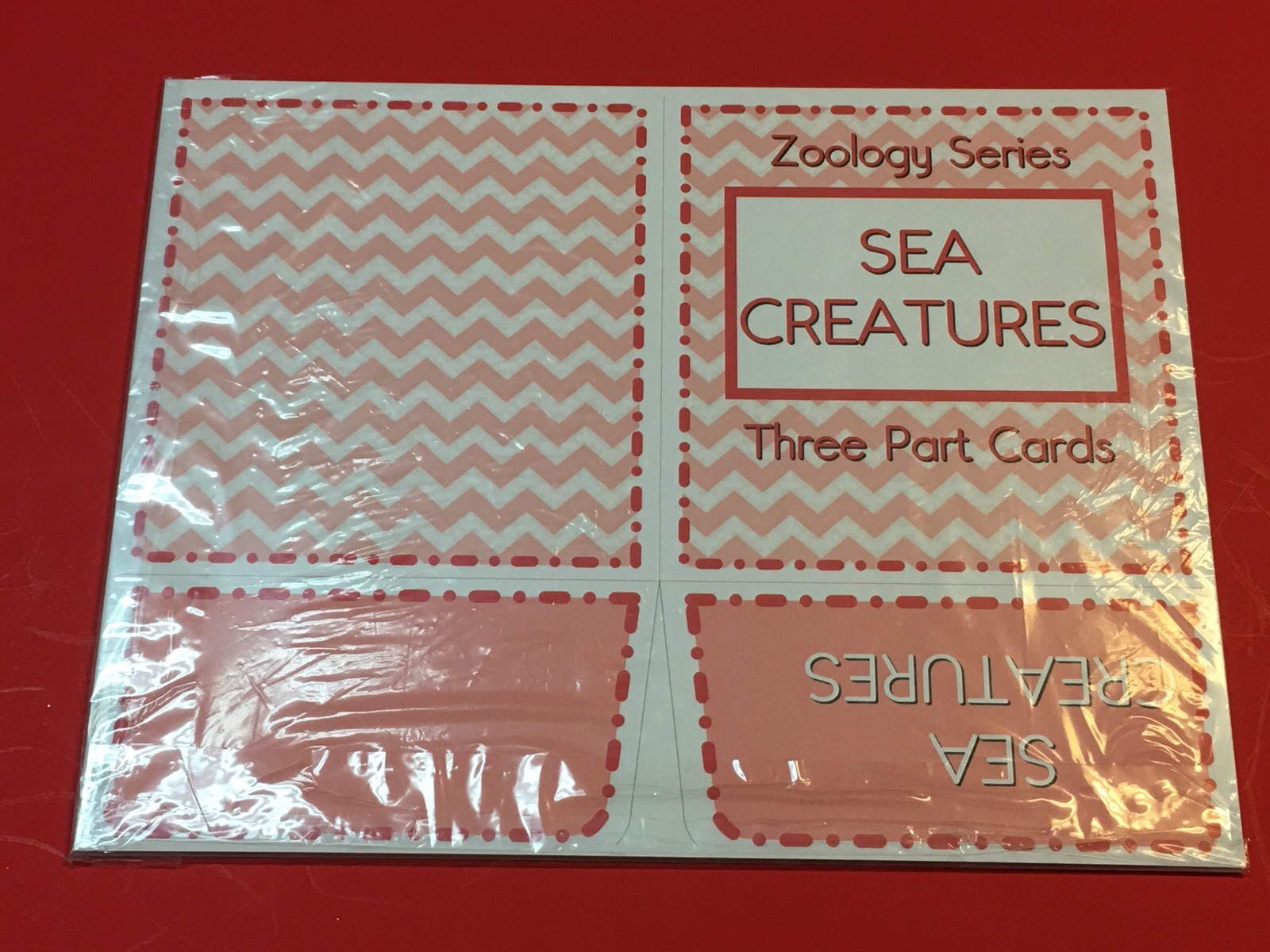 Sea Creatures- Zoology Series – Montessori 3 Three Part Card – (PRINTED) DIY