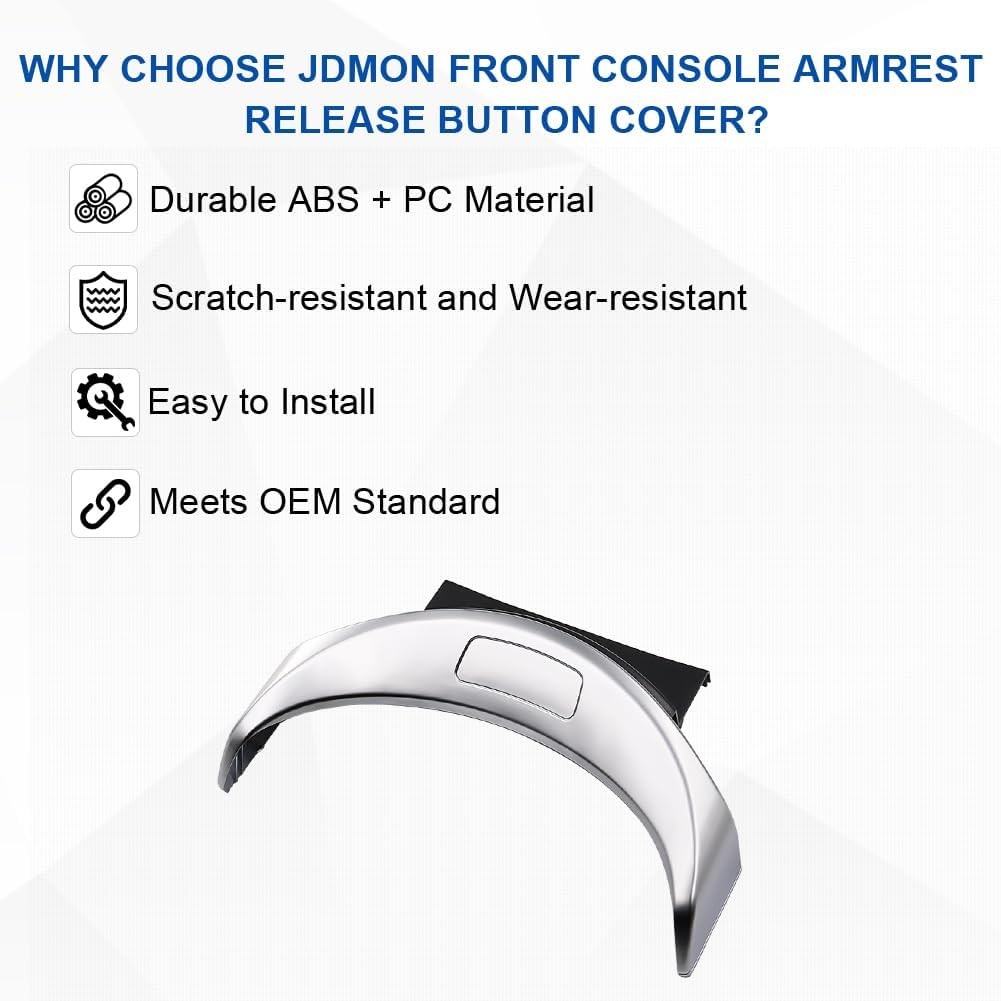 JDMON Front Center Console Armrest Release Button Replacement for Mercedes-Benz