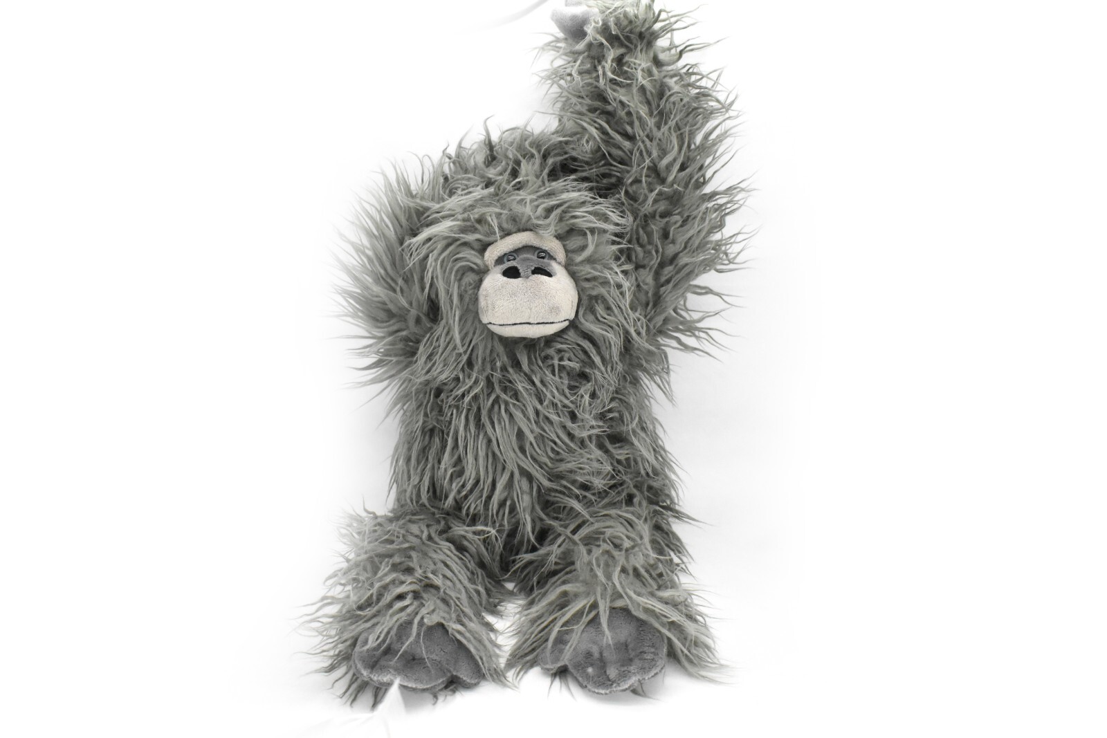 Gorilla, Grey Shaggy, Large Super Soft Plush Animal Toy 14″ RI04 B251