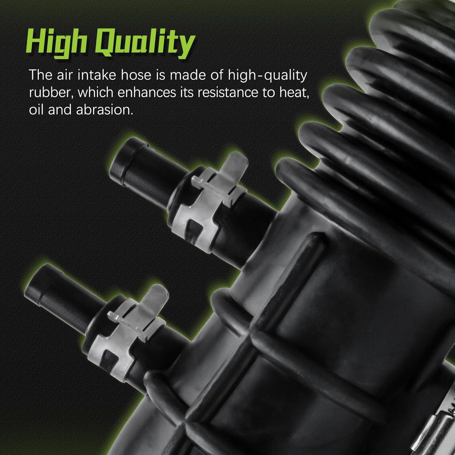 16578-4S100 Air Intake Hose Tube With Clamps for Nissan 1999-2004 Frontier 3.3L,