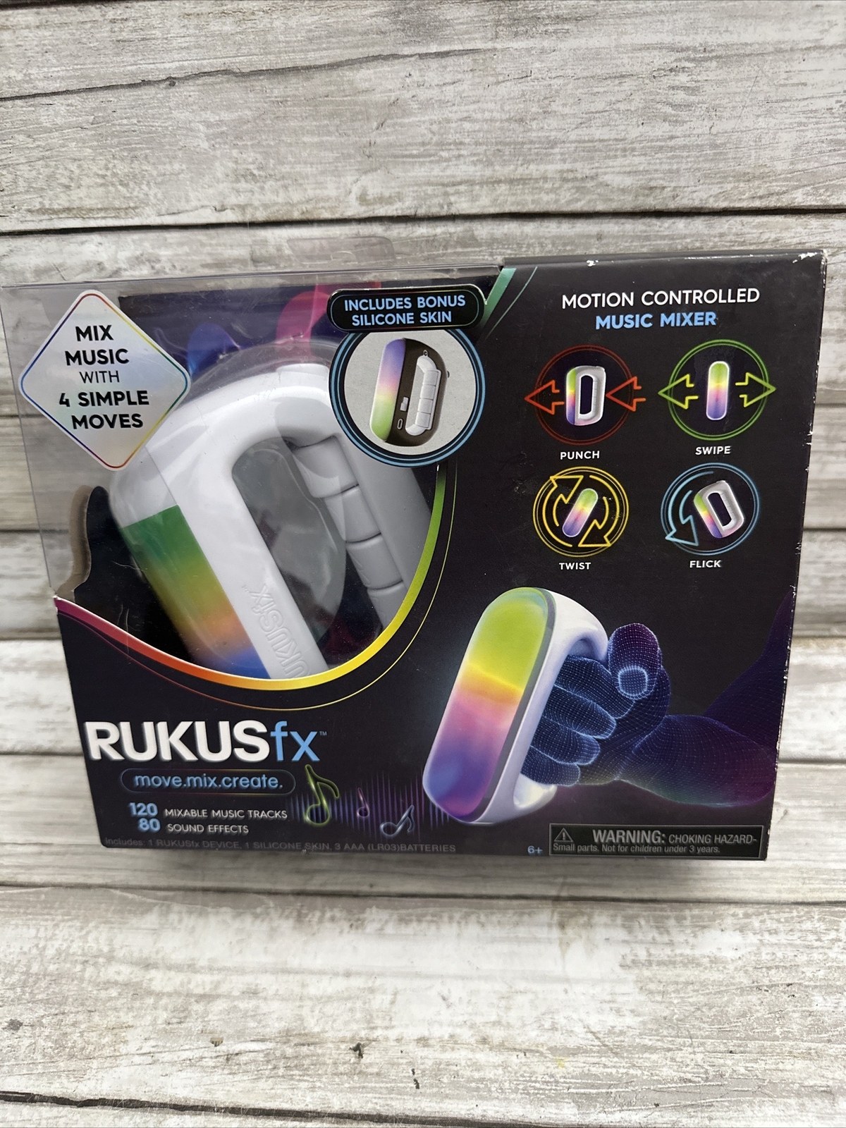New RUKUSfx Motion Controlled Music Mixer 120 Tracks 80 Sound Effects Just Play