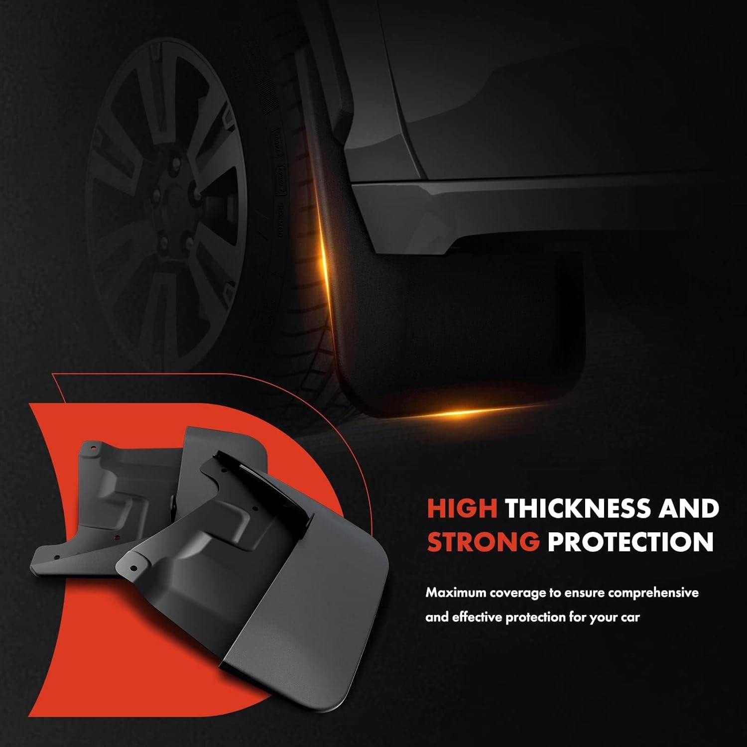 A-Premium Mud Flaps Compatible with Toyota Tundra 2022 2023 2024 2025 2026, Spla