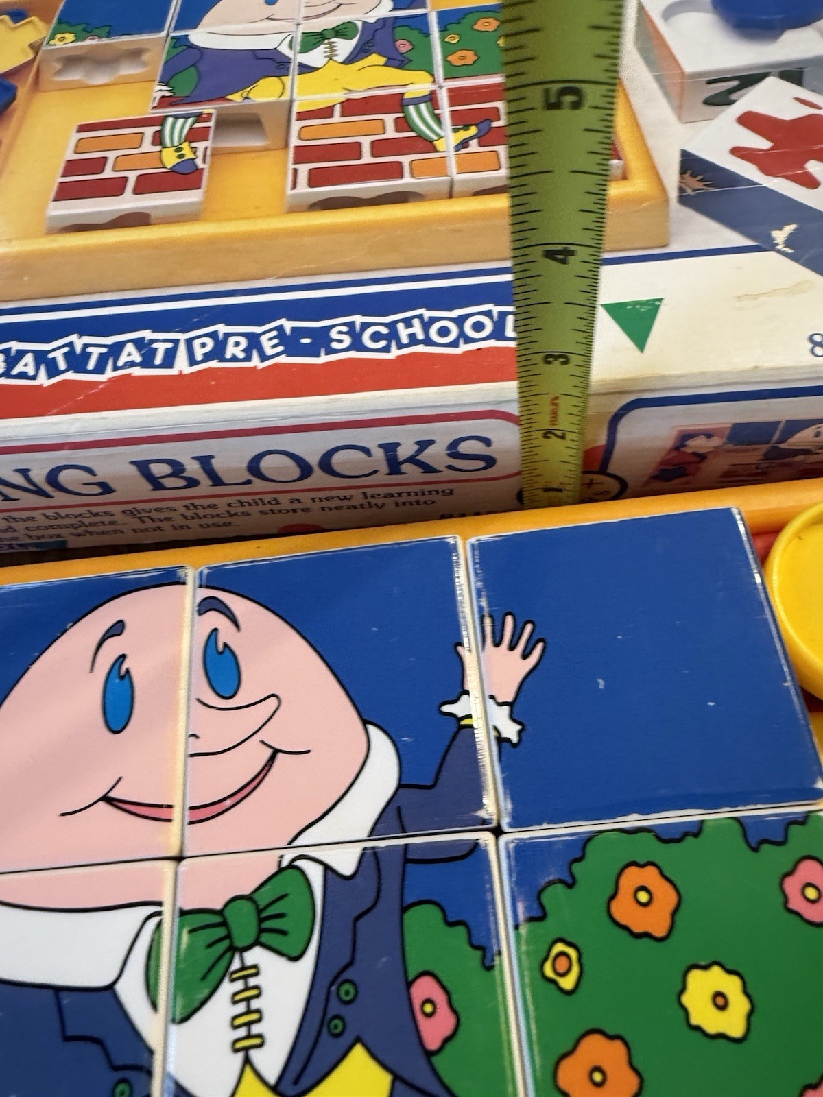 Battat Pre School Learning Blocks 6 Different Activities Puzzles Humpty Dumpty