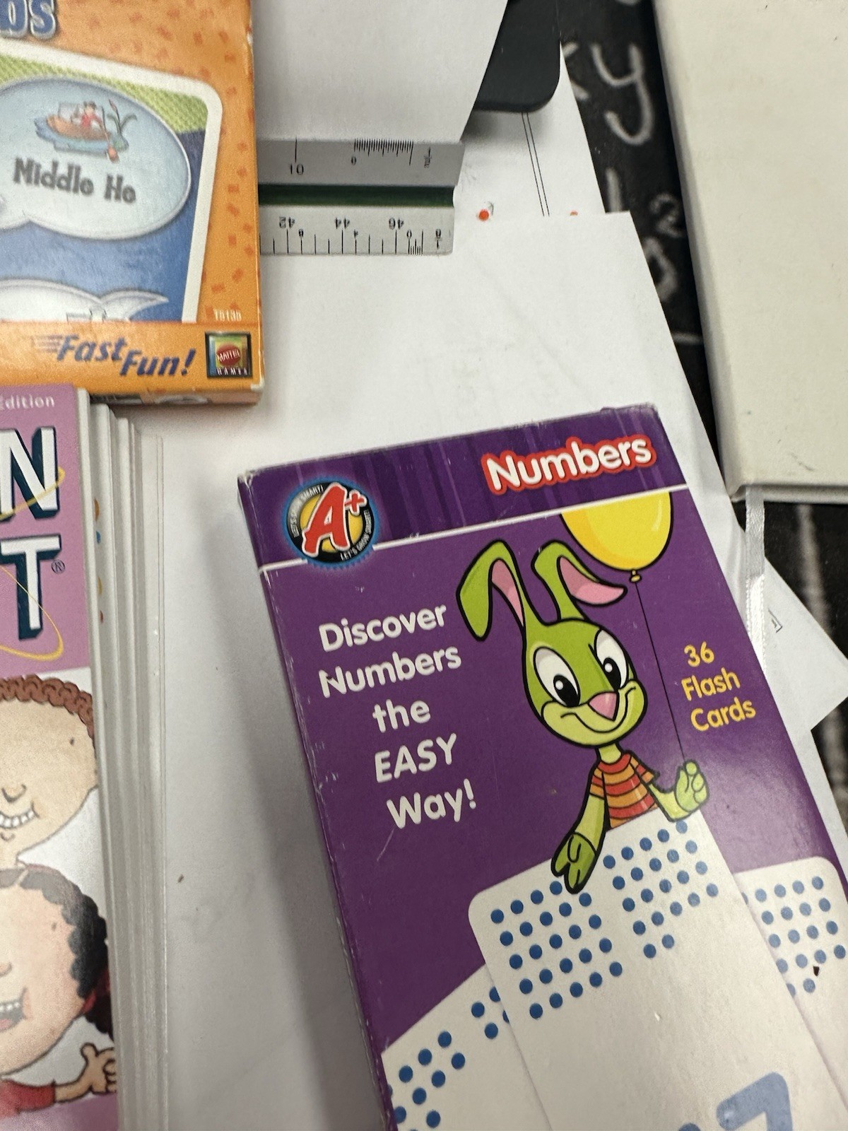 Educational Math Flash Cards & Card Games Lot – Brain Quest, Mad Gab