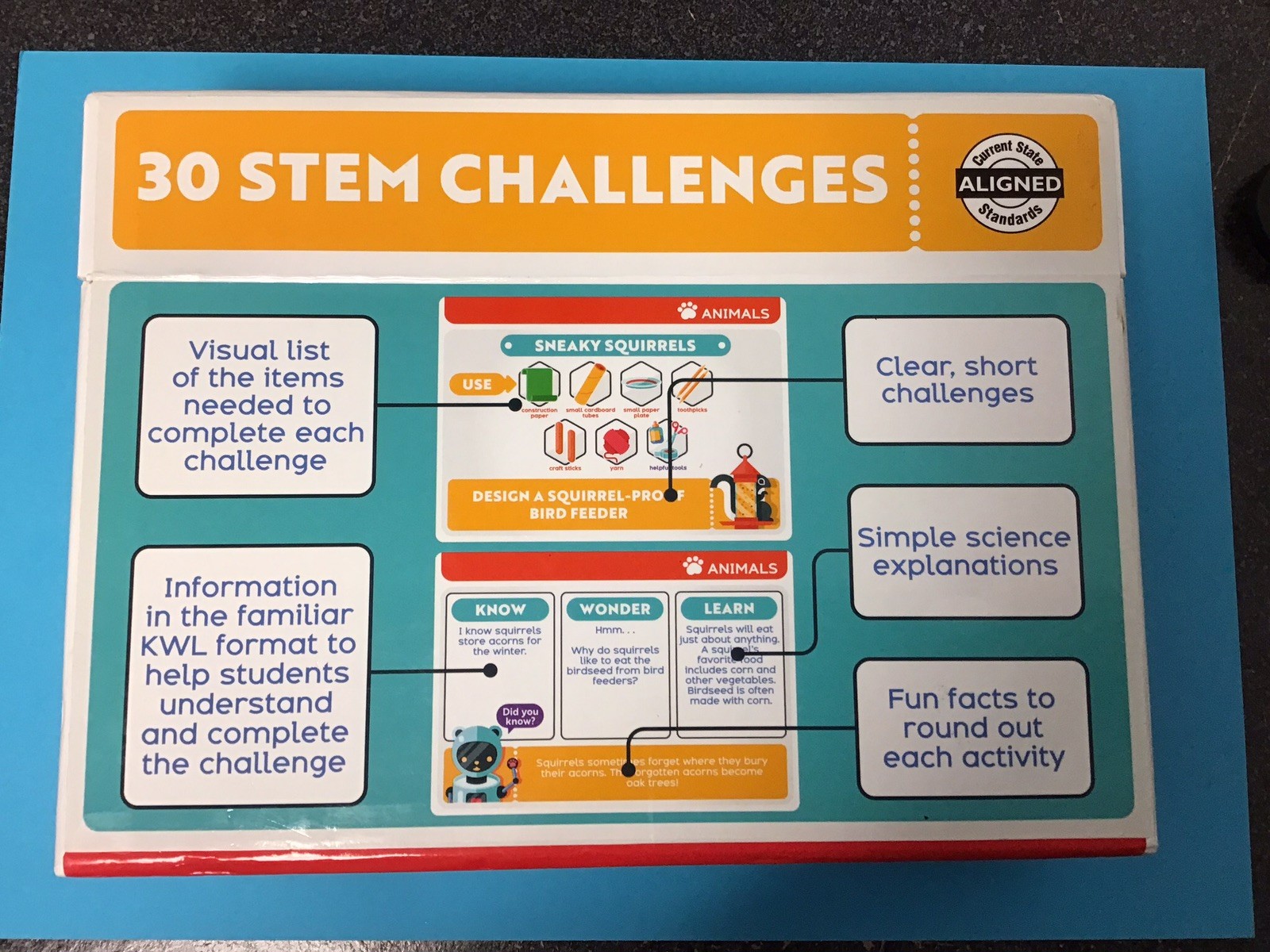 Carson Dellosa Education STEM Challenge Jr Learning Cards Game STEM PreK – 1 st