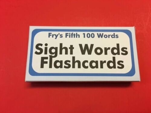 Fry’s Fifth Hundred Words – PRINTED & UNCUT – Sight Word Flash Cards