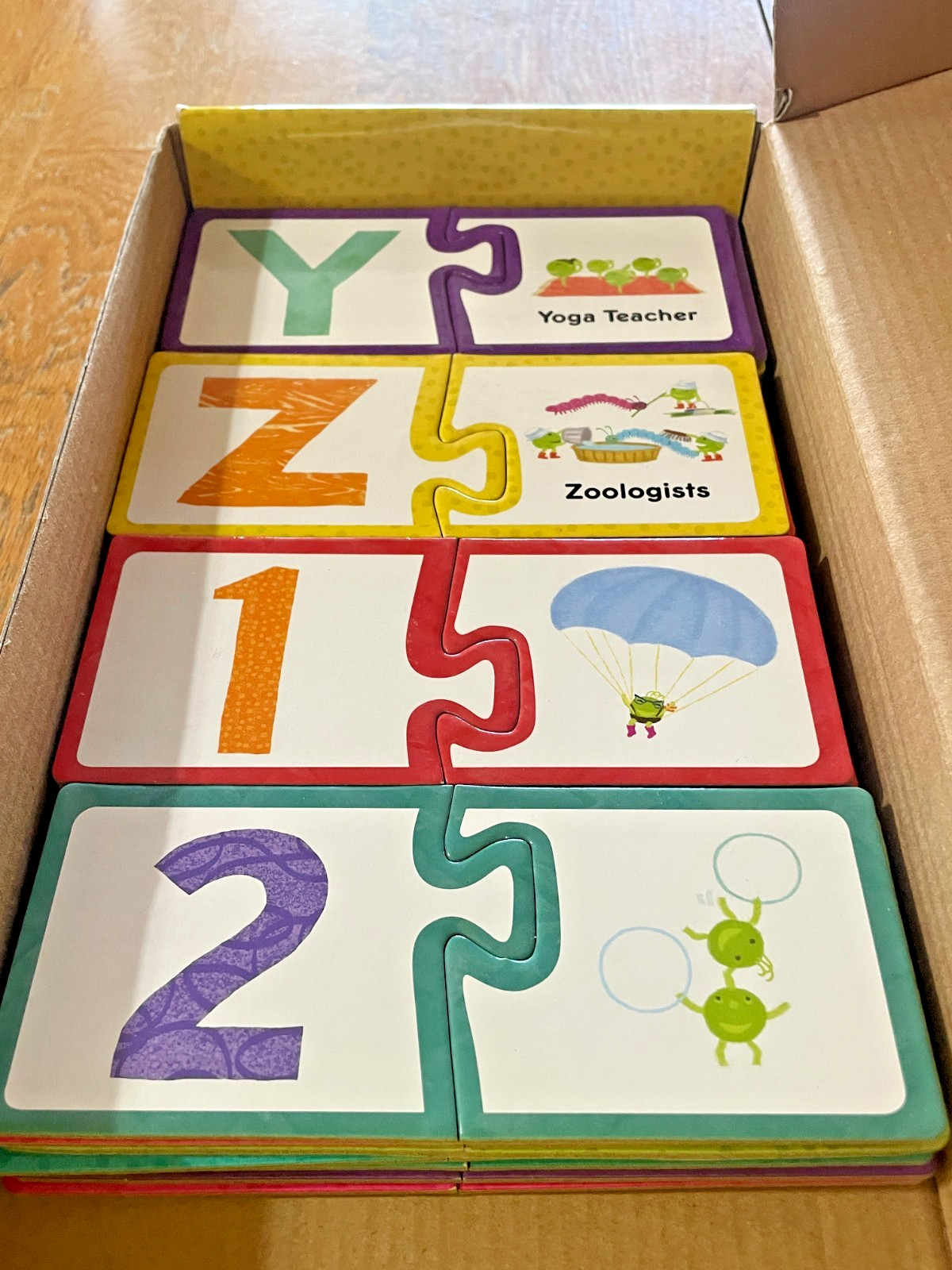 Scholastic LMNO Peas Matching Puzzle Pairs Alphabet Numbers 72 Pieces w/Book