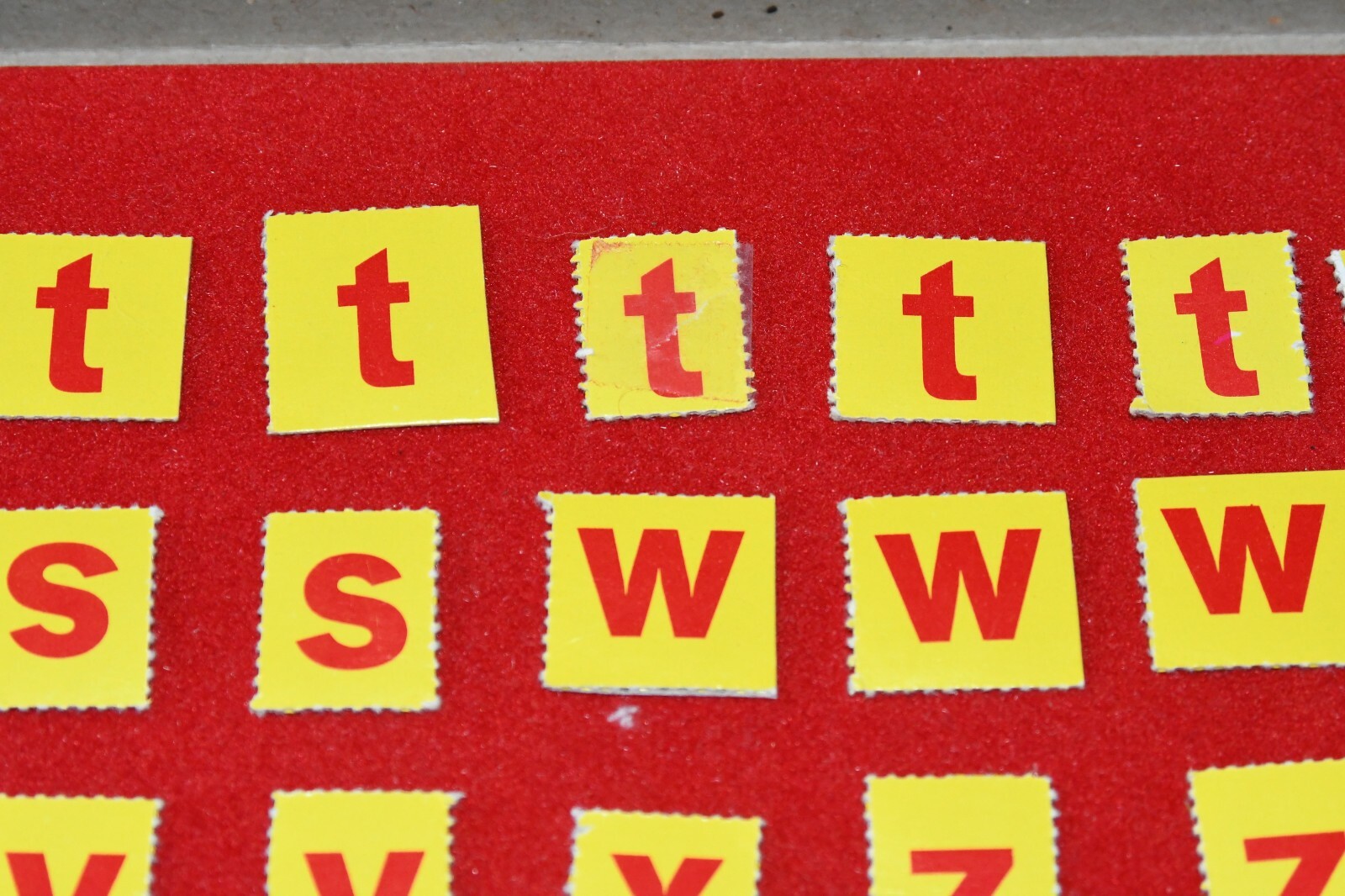 Vintage 1967 Saalfield ABC Flannel Board Set COMPLETE Letters Alphabet Learning
