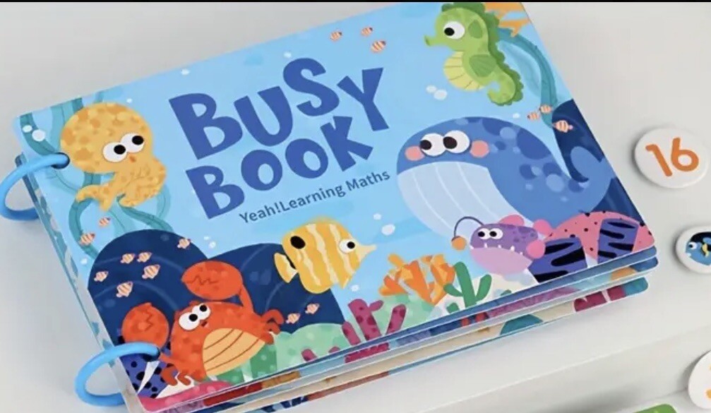Busy Board Book – Sea Animals/Educational Toy