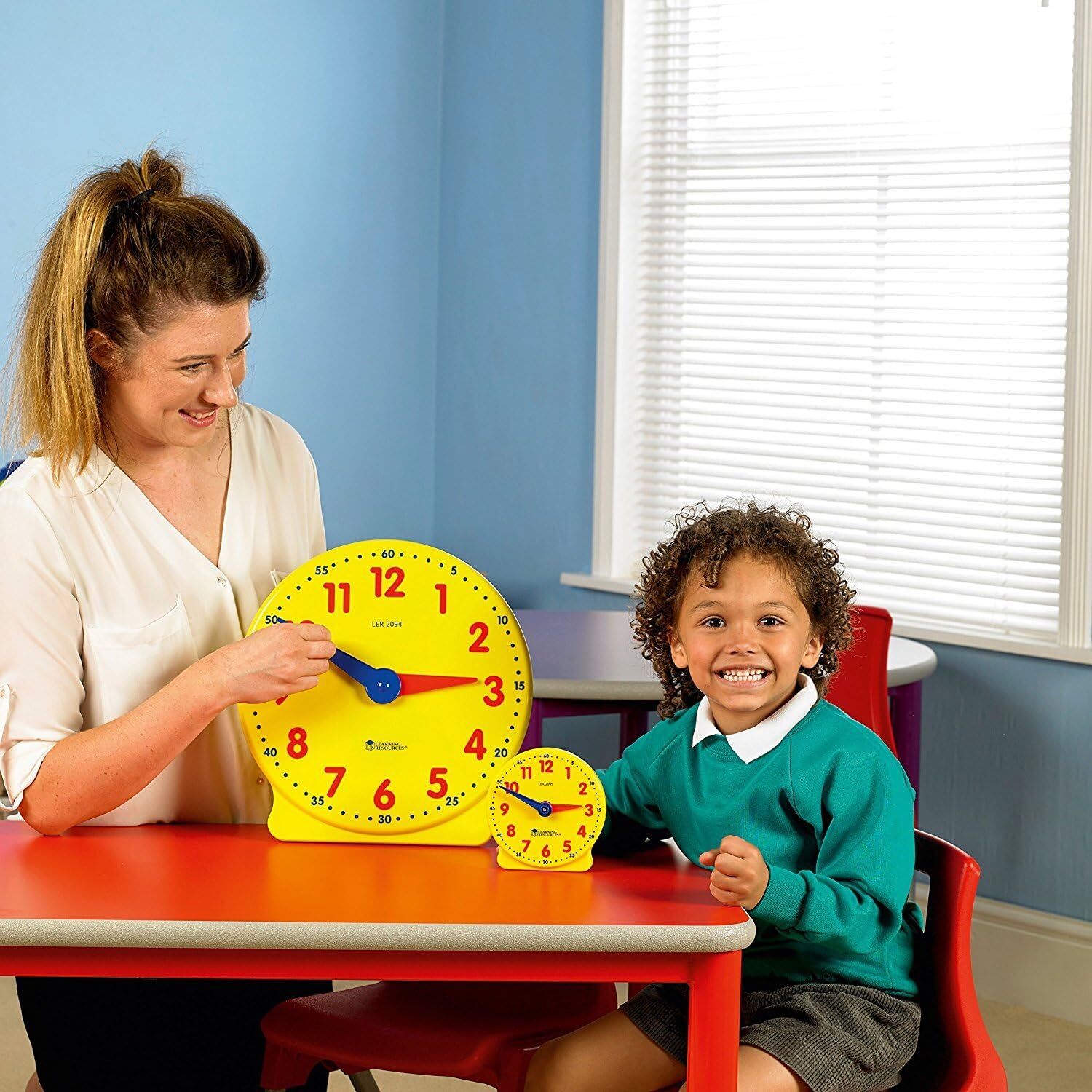 Learning Resources LER2095 Big Time Student, Teaching & Demonstration Clock, 12
