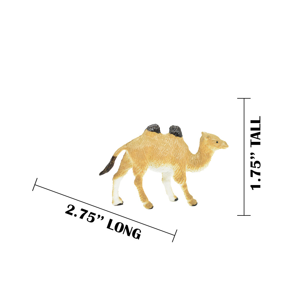 Camel, Bactrian, Plastic Animal, Realistic Toy Model 2.75″ F7048