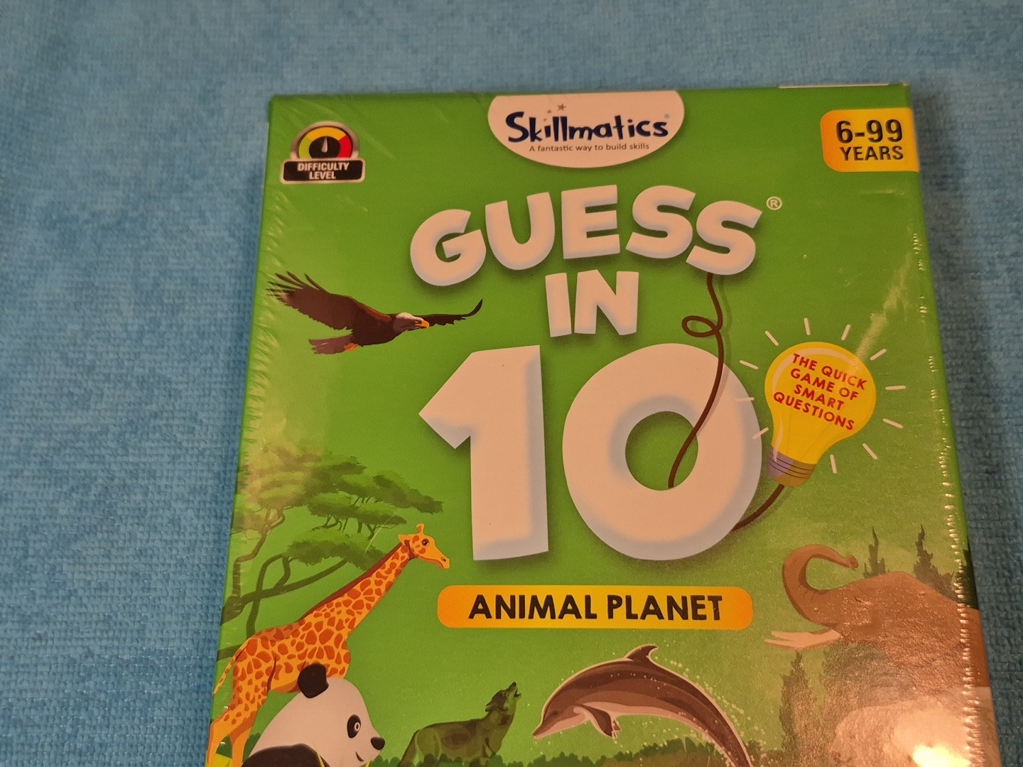 Skillmatics Guess in 10 Animal Planet Card Game New