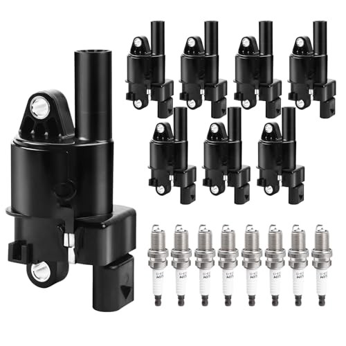 Round Ignition Coil Packs Spark Plugs fit for V8 5.3 6.2 2014 2015 2016 2017