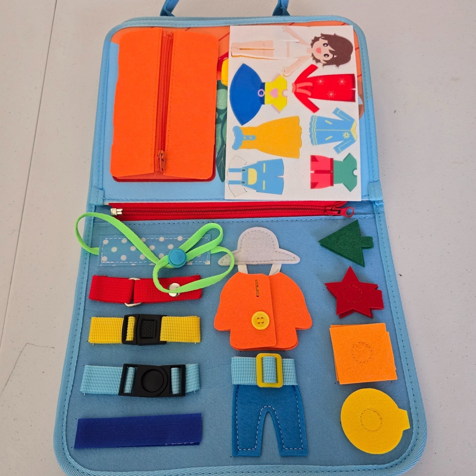 Dessa Lifestyle Busy Board Learning Motor Skills Dinosaur Blue 3+ New