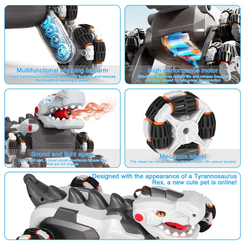 Robot Dinosaur Toy Remote Control Robot Dinosaur w/Dancing & Sound Toys Gifts