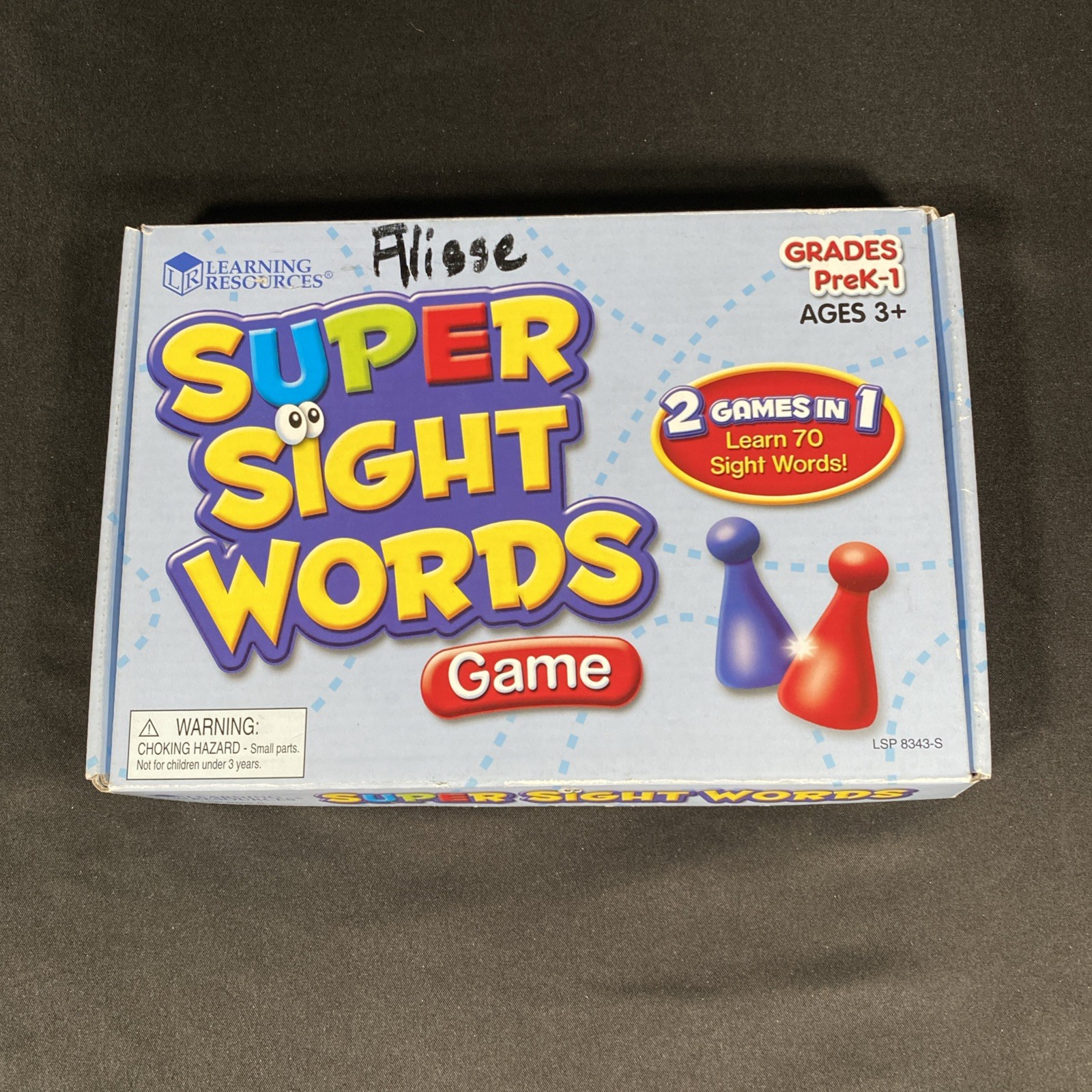 Sight Word Bingo Learning Resources PreK K Grade 1 Reading Game Two in One