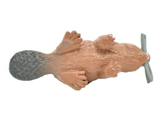 Beaver, Castor, Plastic Animal Toy Kids Realistic Model Figurine 2.25″ F3534