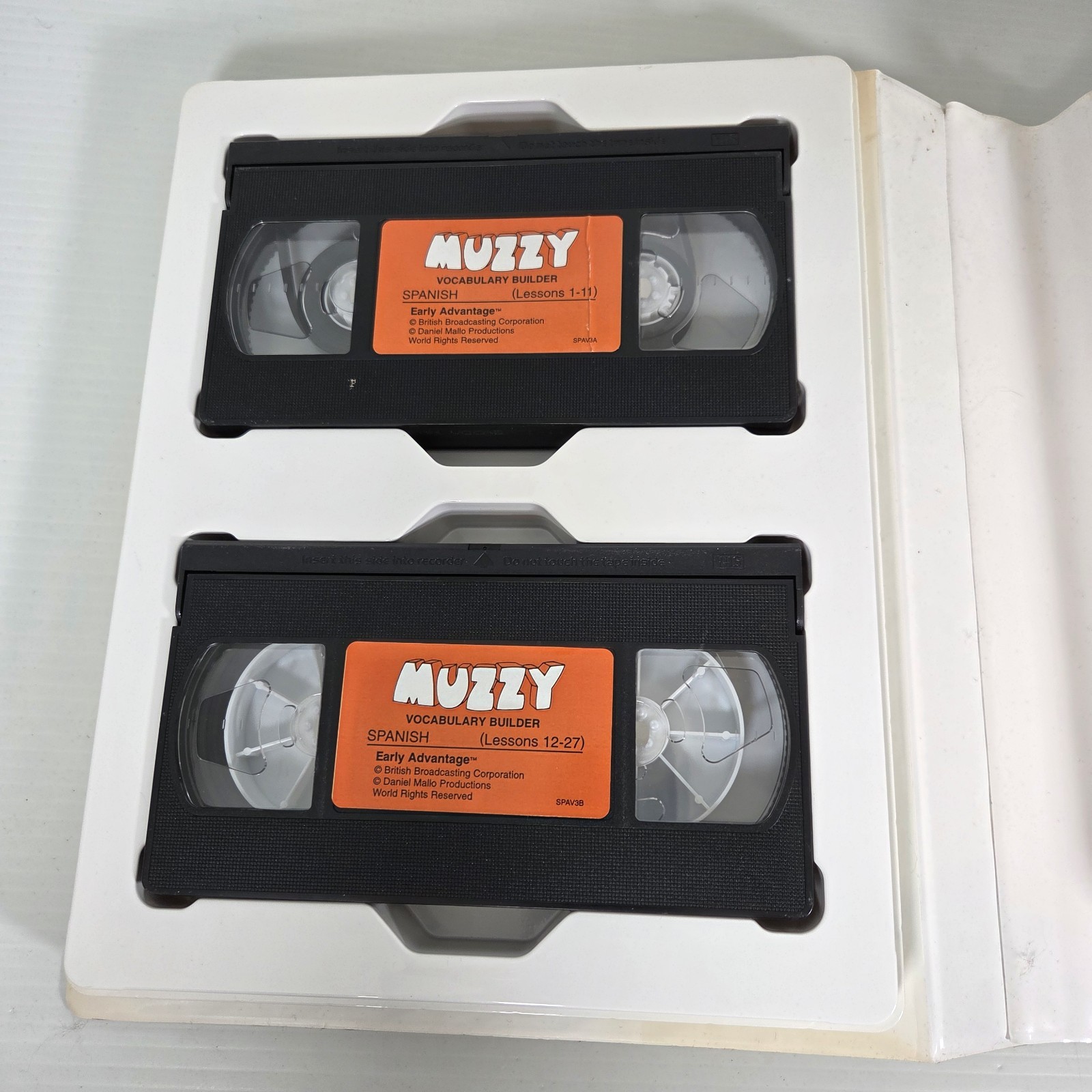 Muzzy BBC Spanish Language Course for Children VHS Cassette Tapes