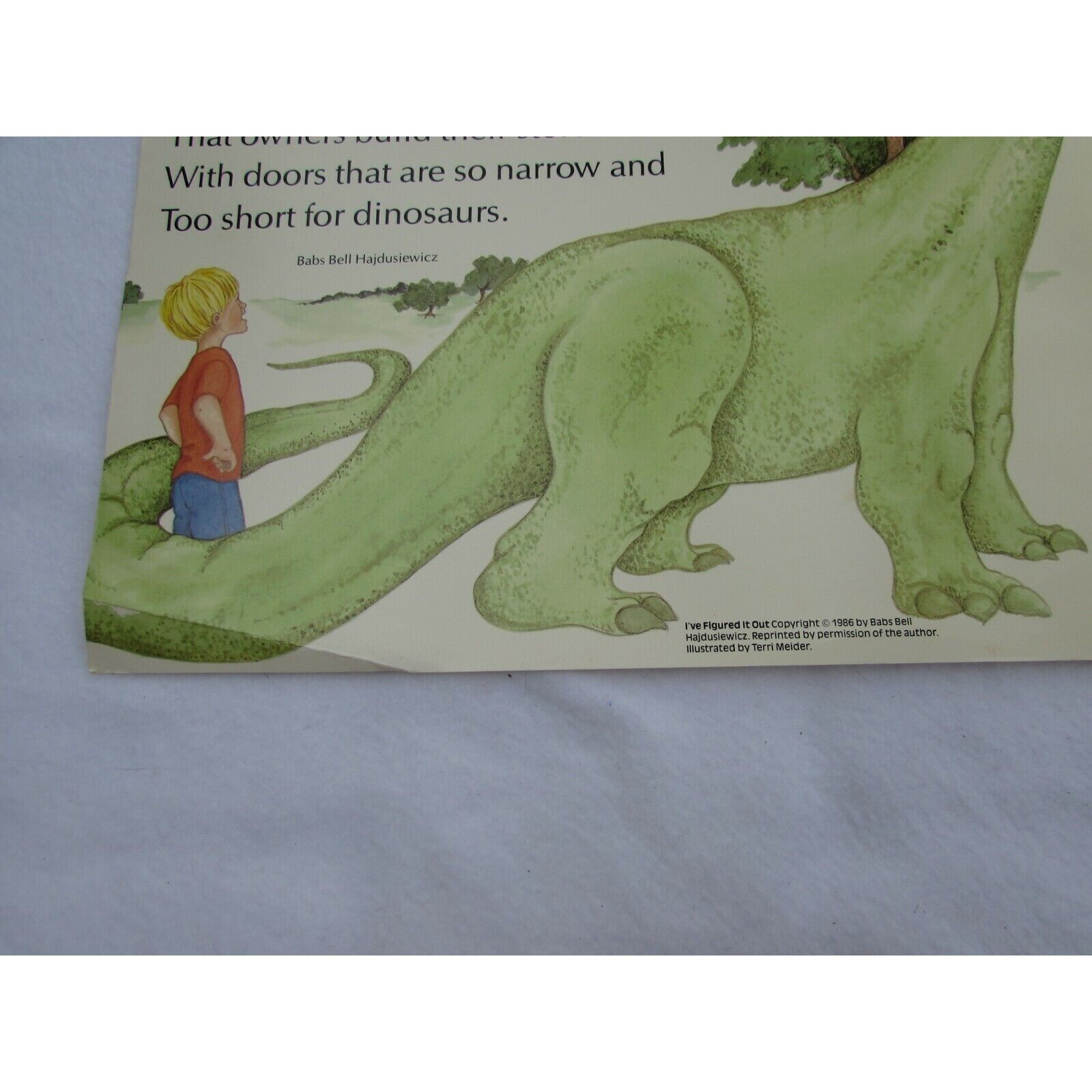I’ve Figured It Out Grade School Poster Babs Bell Hajdusiewicz 30233 Poetry VNTG