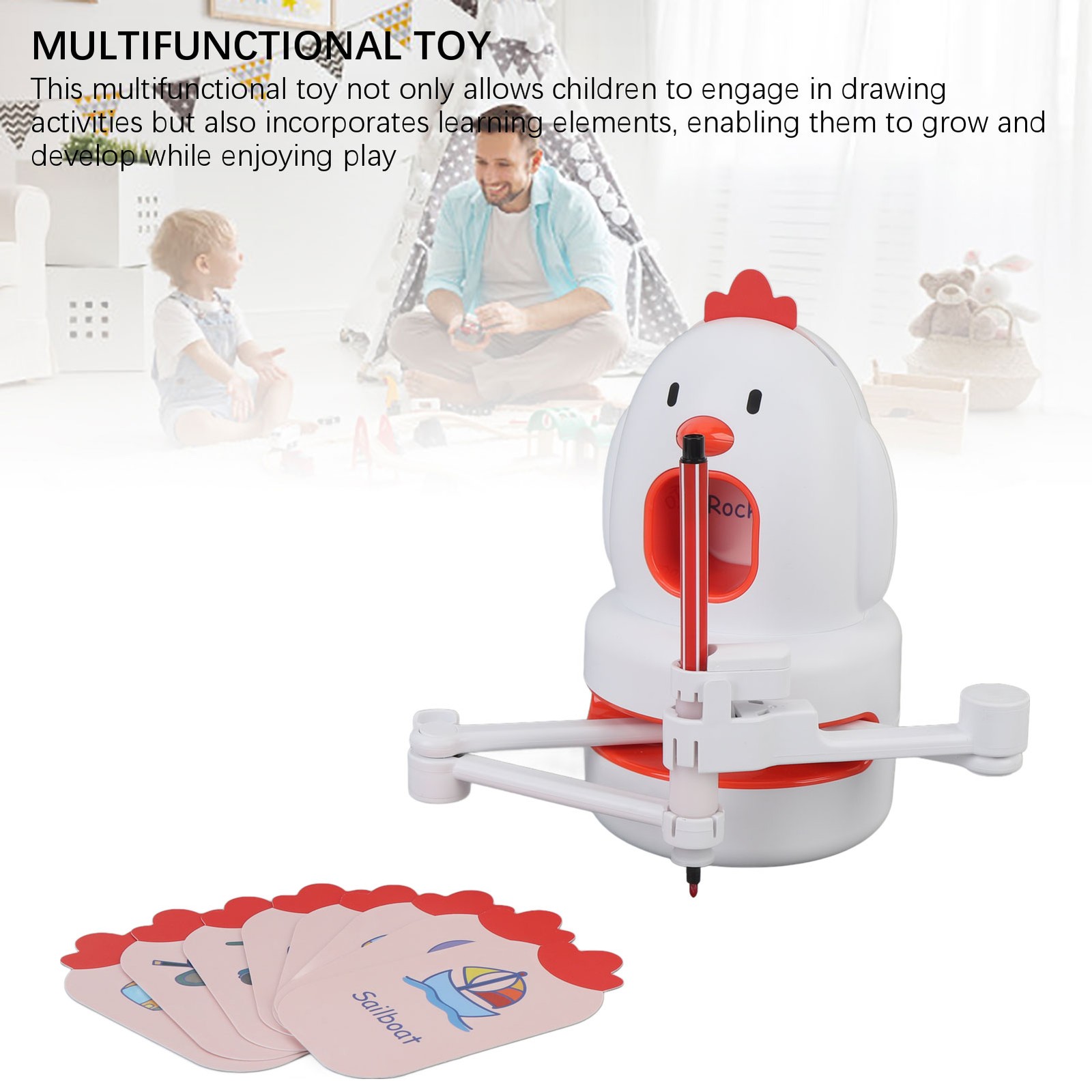 1-Educational Electric Drawing Robot For Kids Enhancing Cognitive Abilities ZLKW