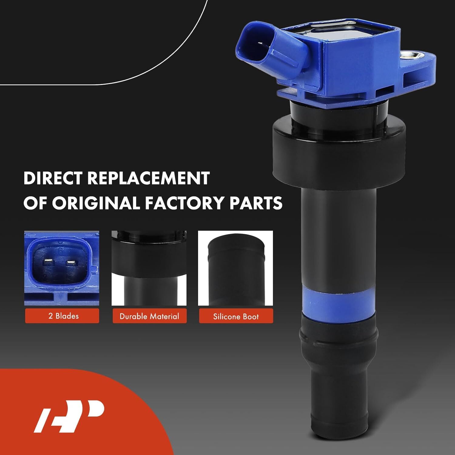 Set of 4 Ignition Coil Pack & Iridium Spark Plugs Compatible w/ Kia Soul APM
