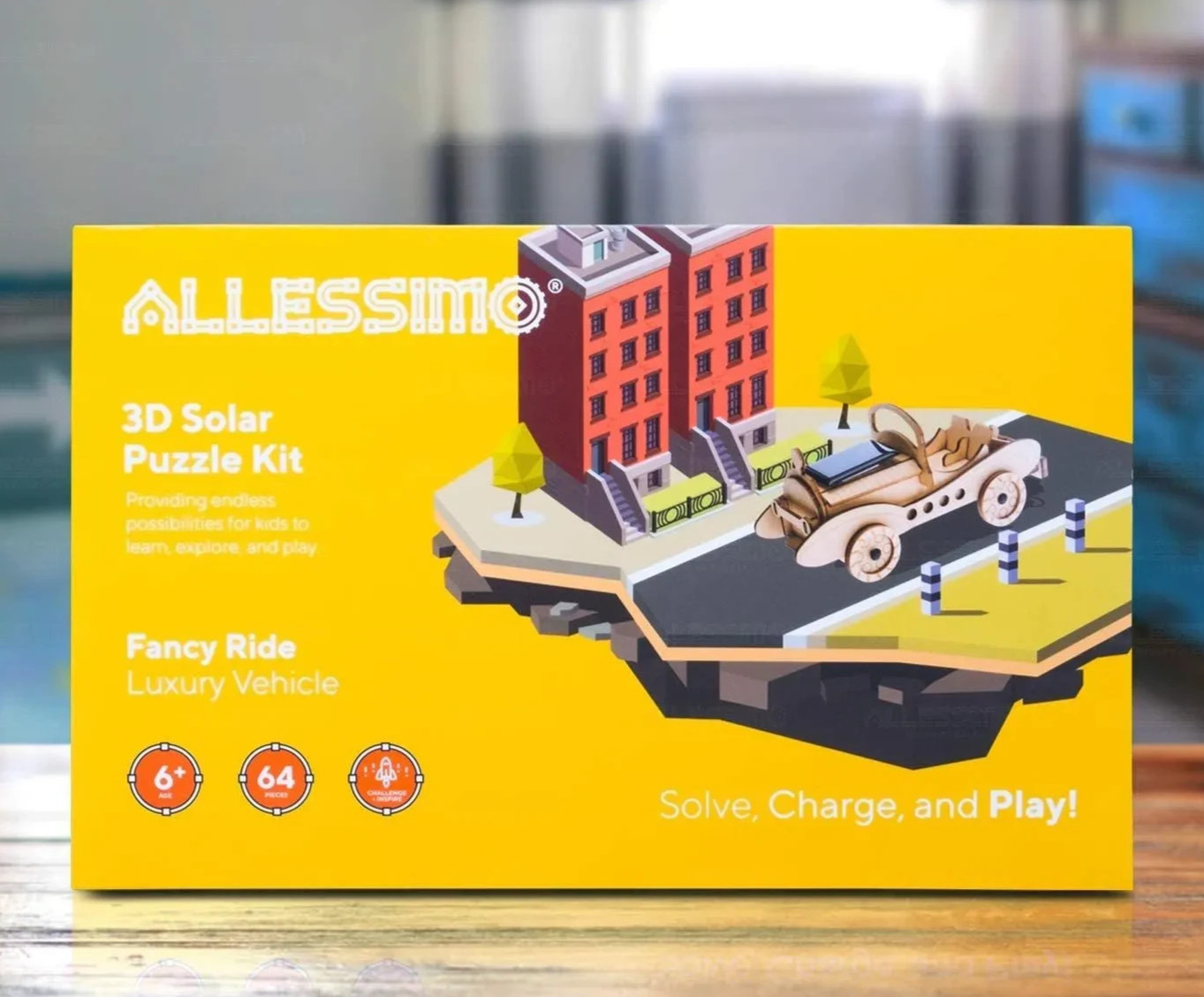 Allessimo “Fancy Ride” 3D Solar Vehicle Puzzle Kit | Educational Fun | FREE SHIP