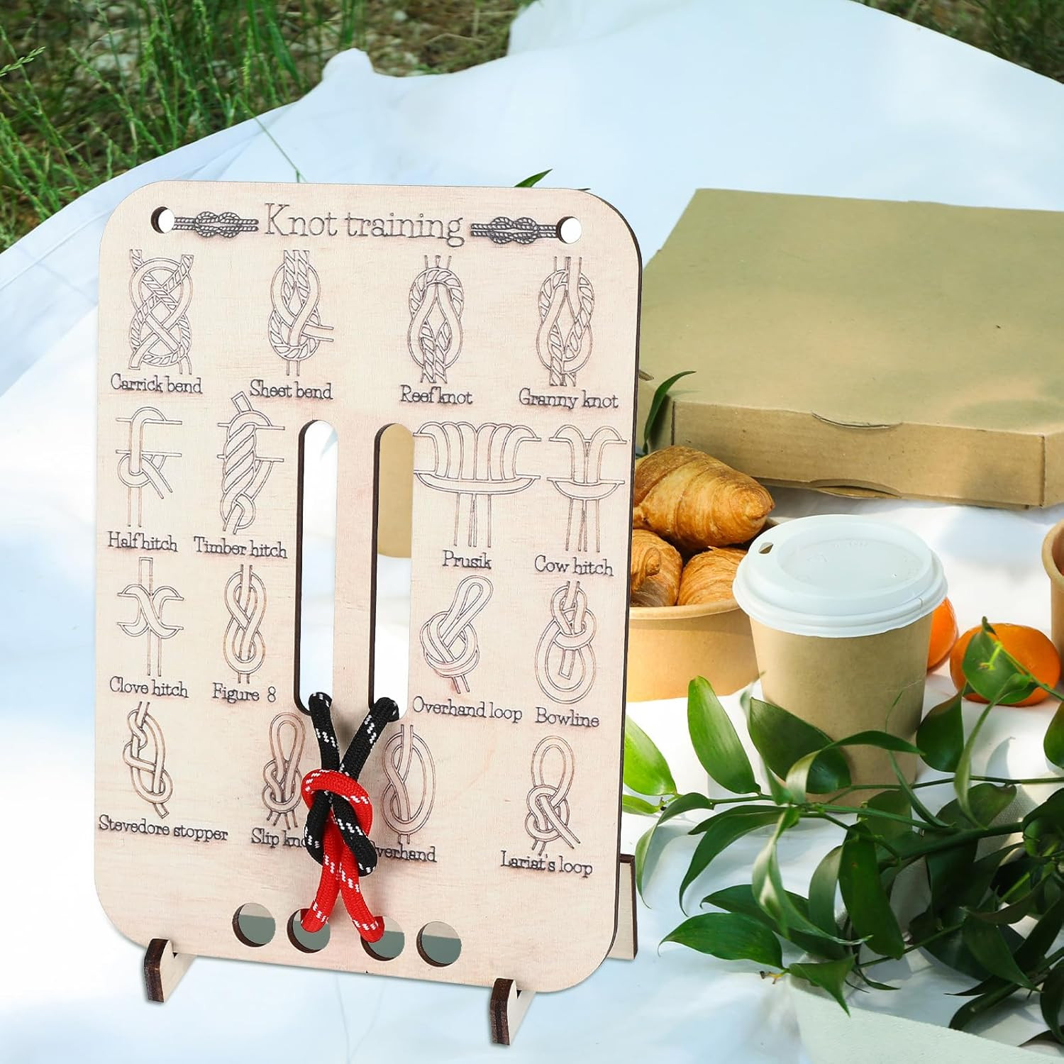 Learn Knot Training Board Knot Tying Kit Learn to Tie Knot Training Board 16 Kno