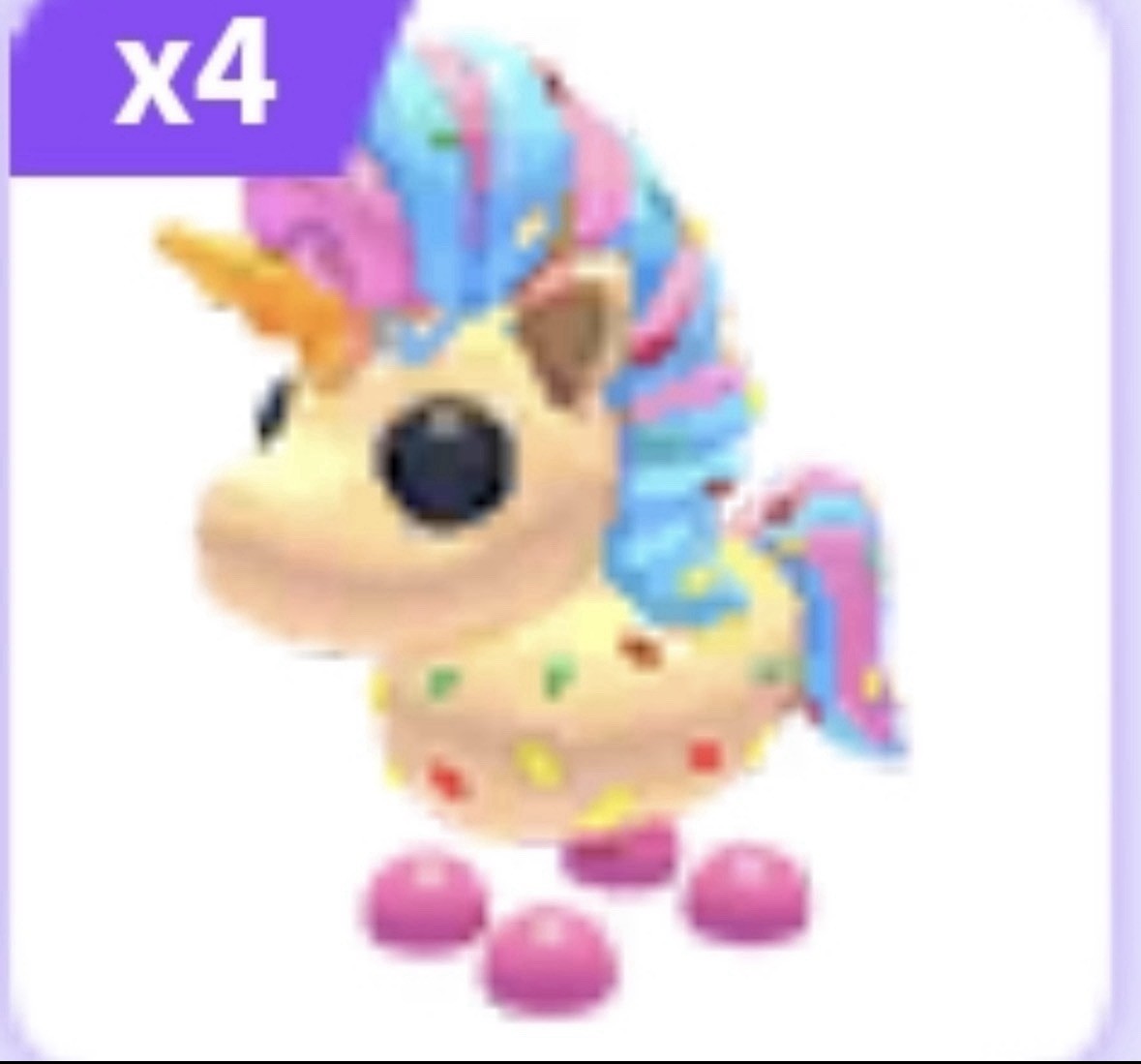 4 X Candicorn plus 1 Ride Potion ❤️ Cheap ❤️ Adopt Me Pet