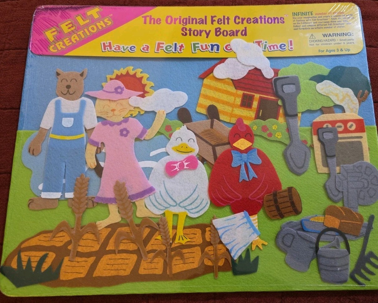 Felt Creations Story Board Little Red Hen Original New! Hard To Find! Cute!