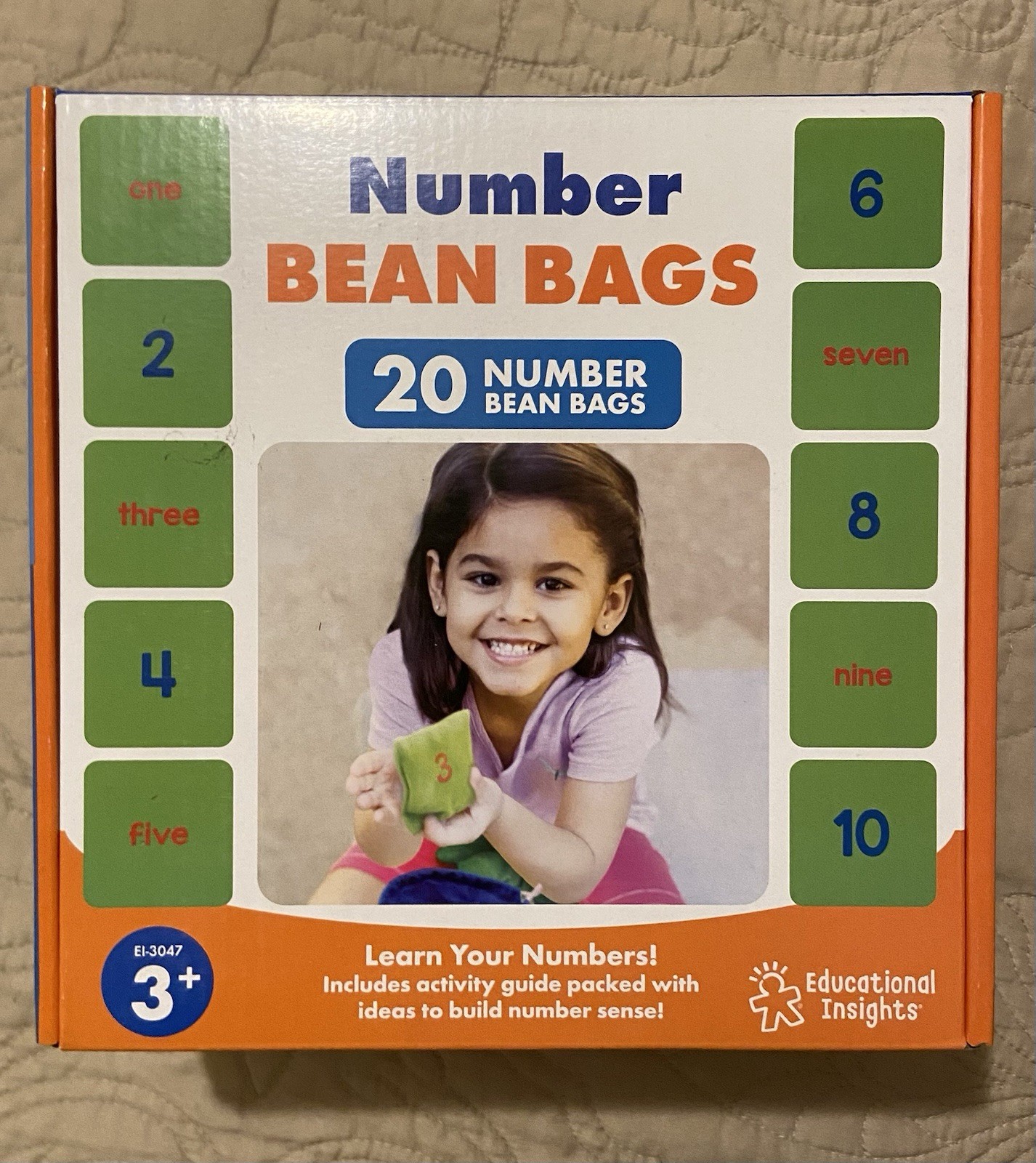 Educational Insights Number Bean Bags 20pc Set Ages 3+ EI-3047
