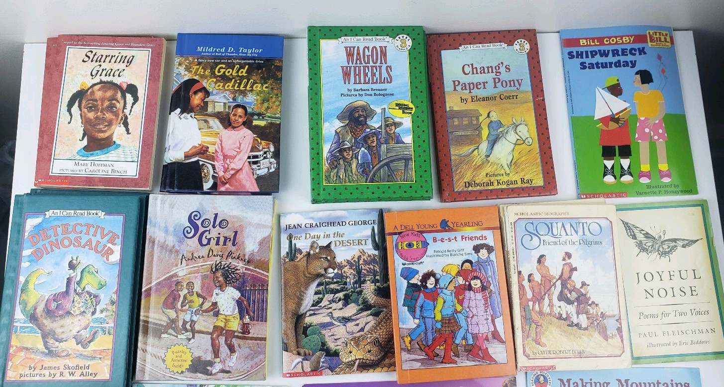 Lot of 26 Scholastic Books Level 1-2 teachers, home school *Doubles HC PB