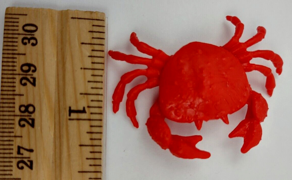 Mini Deep Sea Crab Fish Figure Animal Replica PVC Toy Miniature Ocean Creature