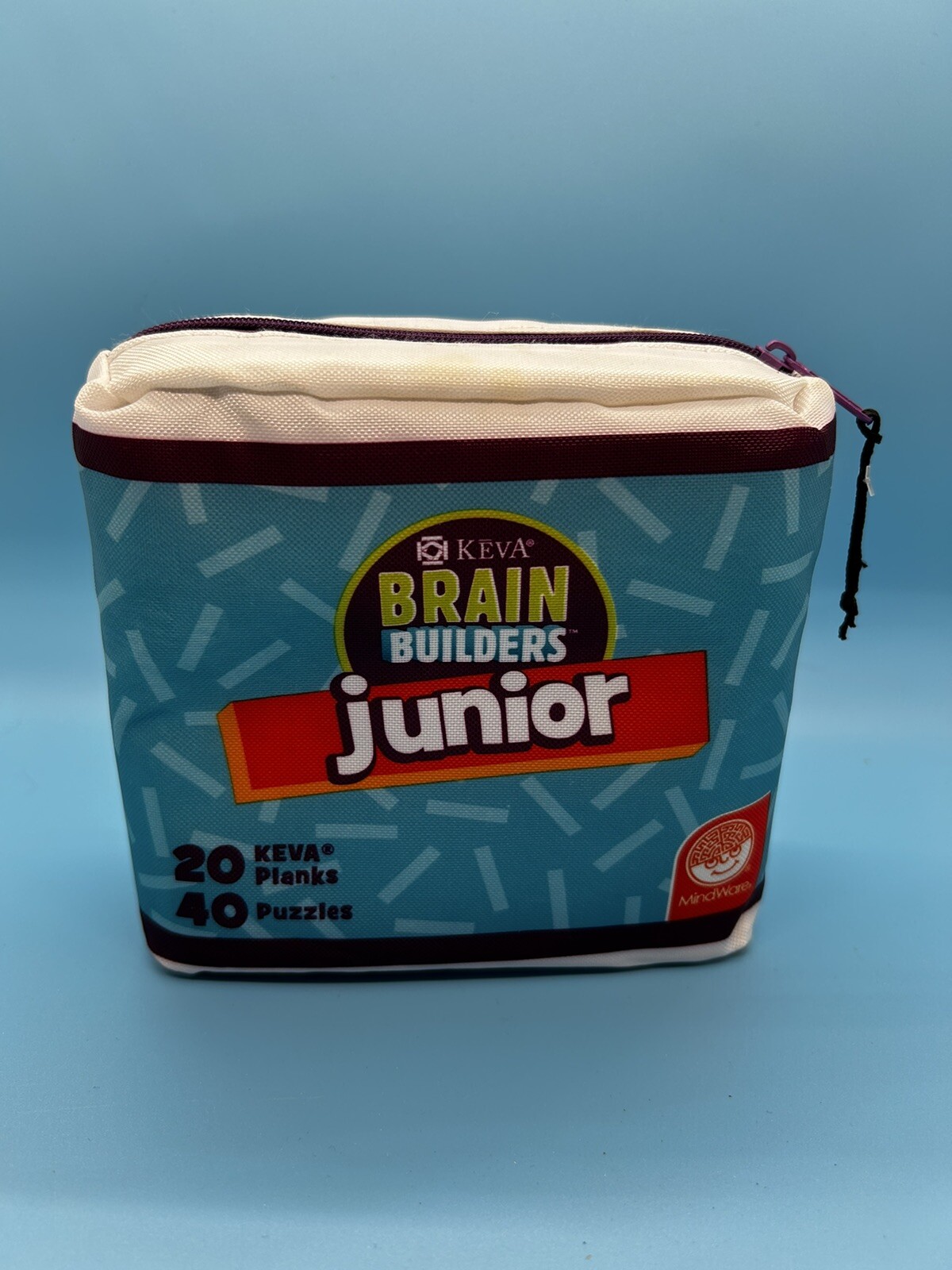 KEVA Brain Builders Junior STEM Planks Puzzle Learning New 20 planks 40 puzzles
