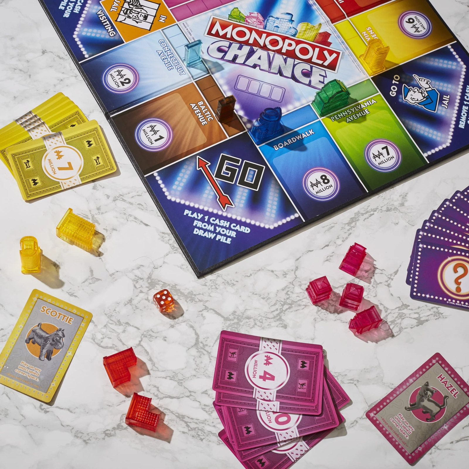Hasbro Monopoly Chance – Fast-Paced Card-Flipping Monopoly Game for Ages 8+