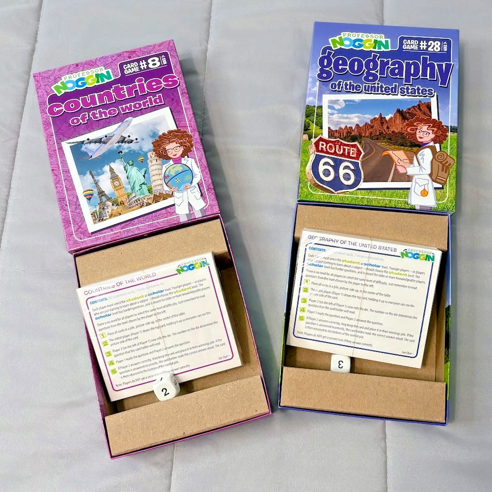 NIOB 2019 Professor Noggin World & US Ed Resource cards SEALED homeschool class
