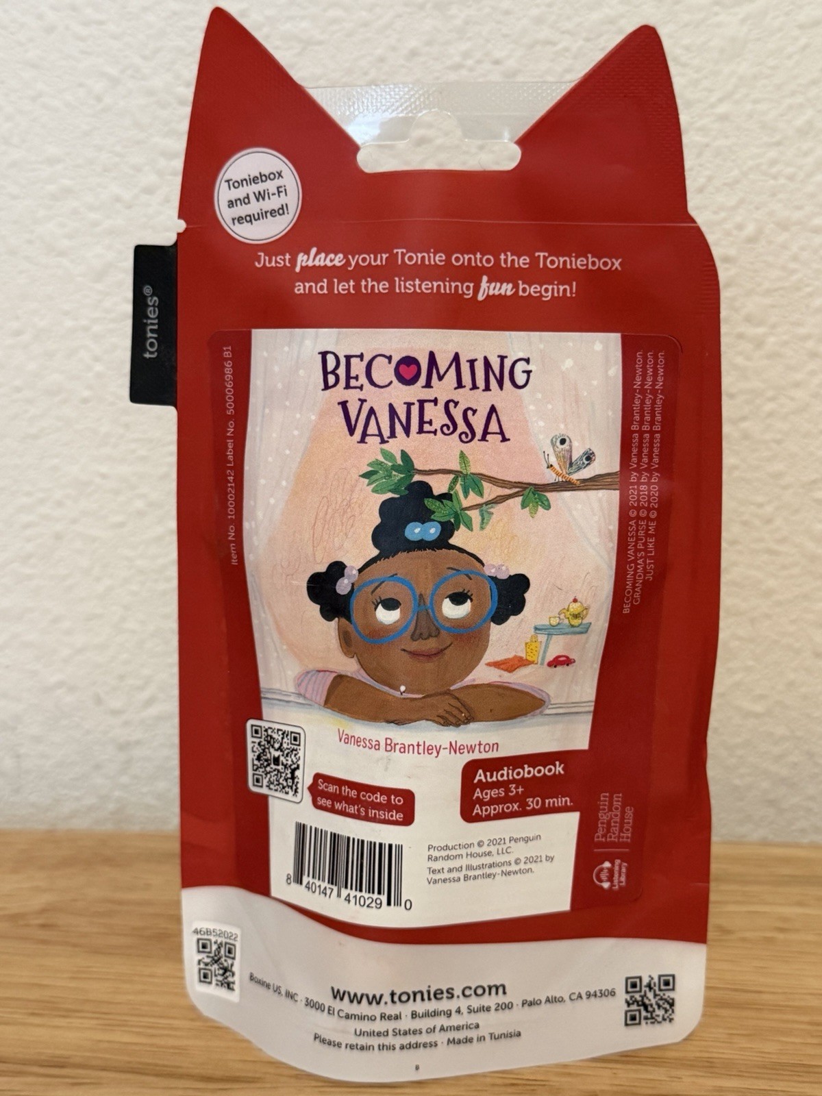 Tonies Becoming Vanessa Grandma’s Purse Just Like Me Audio Character
