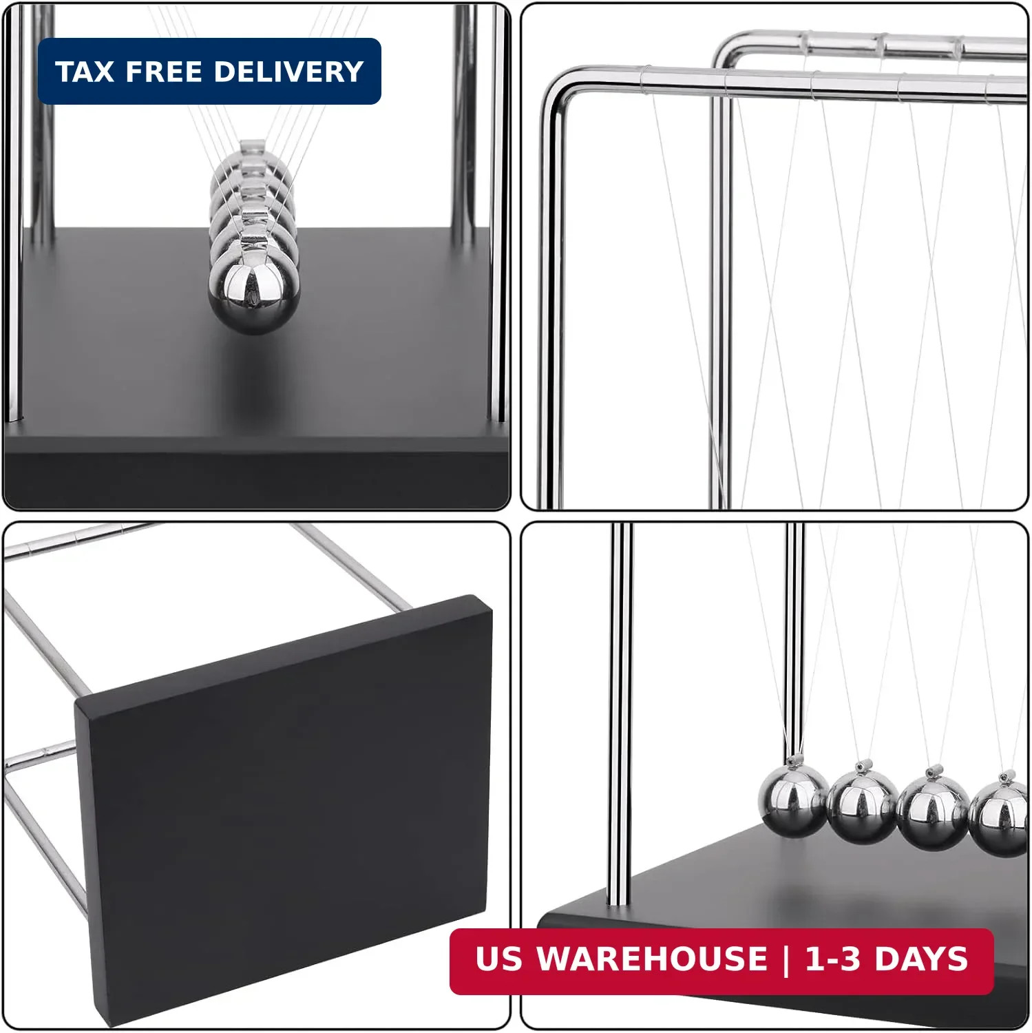QLKUNLA Newtons Cradle Balance Balls Science Physics Gadget Desktop Decoration K