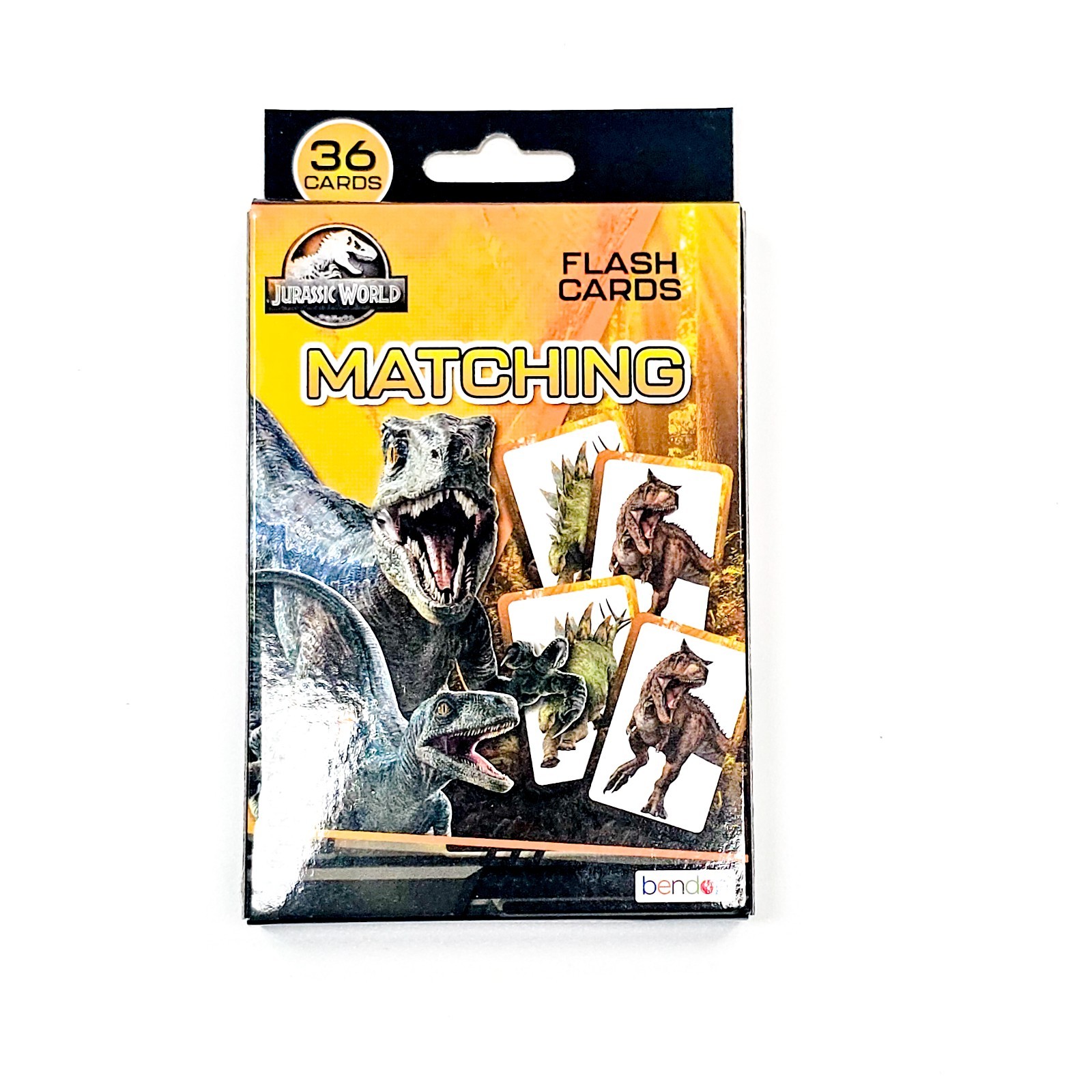Jurassic World Matching Flash Cards 36 Count Dinosaur Childrens NEW Bendon
