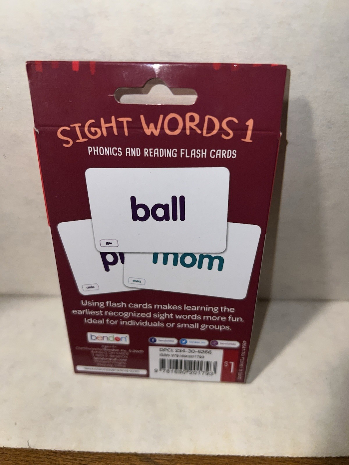 Phonics And Reading Flash Cards (Sight Words 1) (Ages 4+)