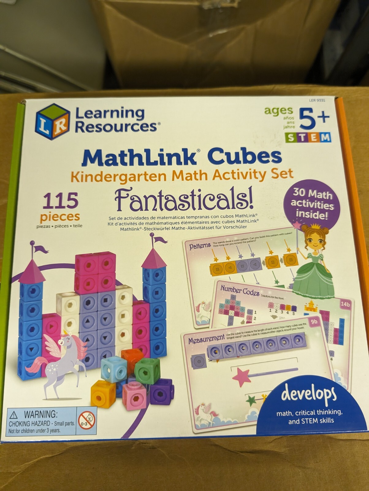 Learning Resources Math Link Cubes Play Learn Activity Set 115 Piece Ages 5+