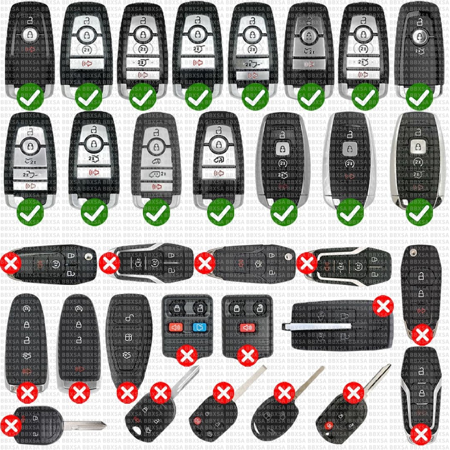 Key Fob Replacement Batteries for Ford/Lincoln CR2450 (F150 Explorer Edge Fus…