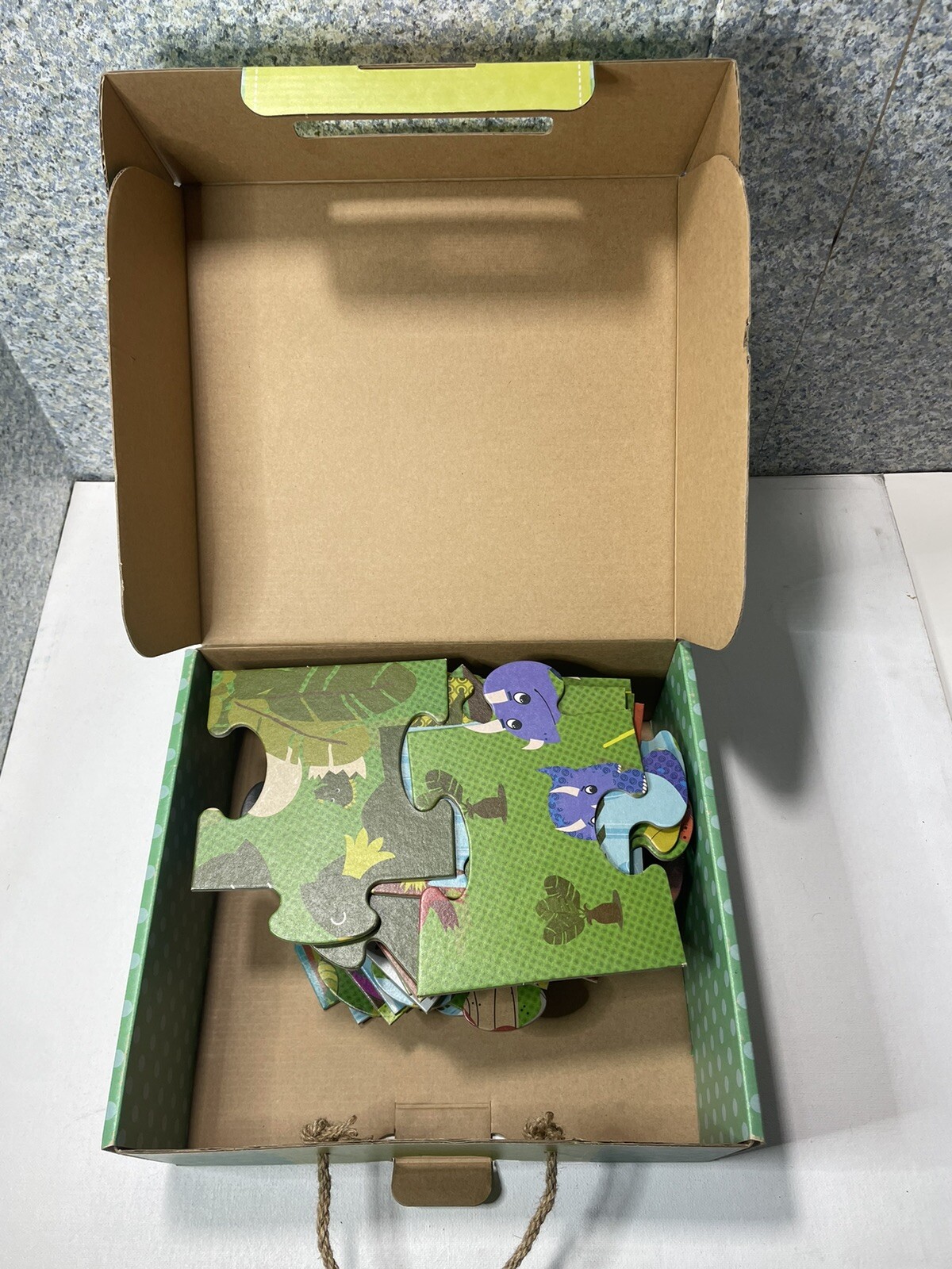 MELISSA & DOUG GIANT FLOOR PUZZLES: DINOSAURS 🦖🧩 36 Pieces EUC