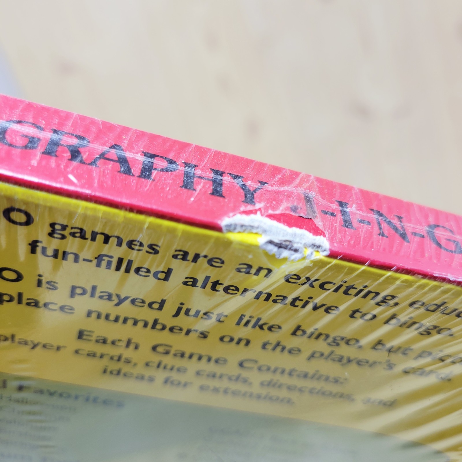 USA Geography Jingo Bingo Game NEW SEALED Minor Damage to Packaging