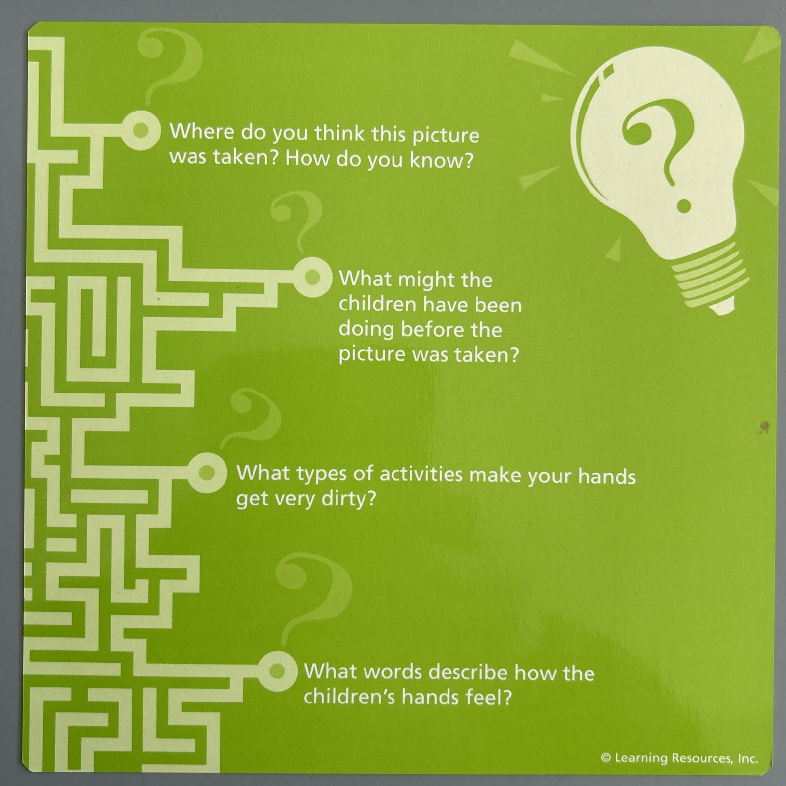 SNAP SHOTS Critical Thinking Photo Cards-PreK Grade 40 Photo Cards, 150 Question