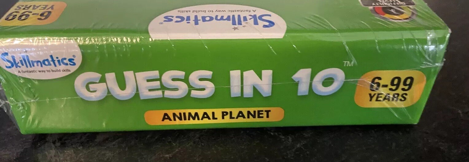 Skillmatics Guess in 10 Animal Planet Card Game | New Sealed